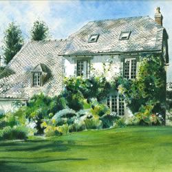 View A French Farm House